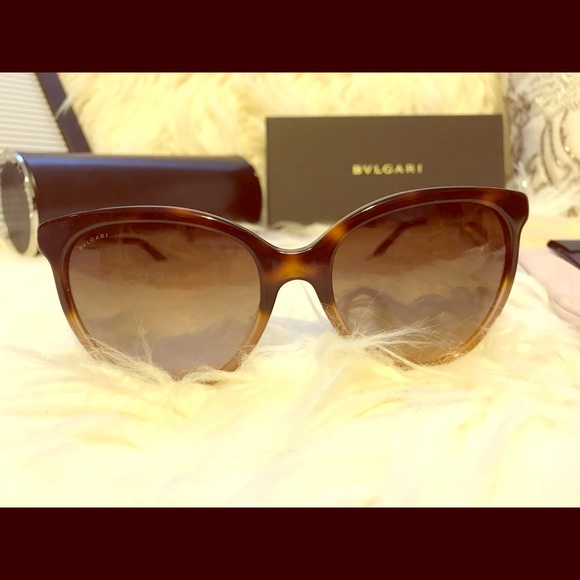 BVLGARI Accessories - 💥 NIB Bvlgari Sunglasses 56mm Retro Brown
